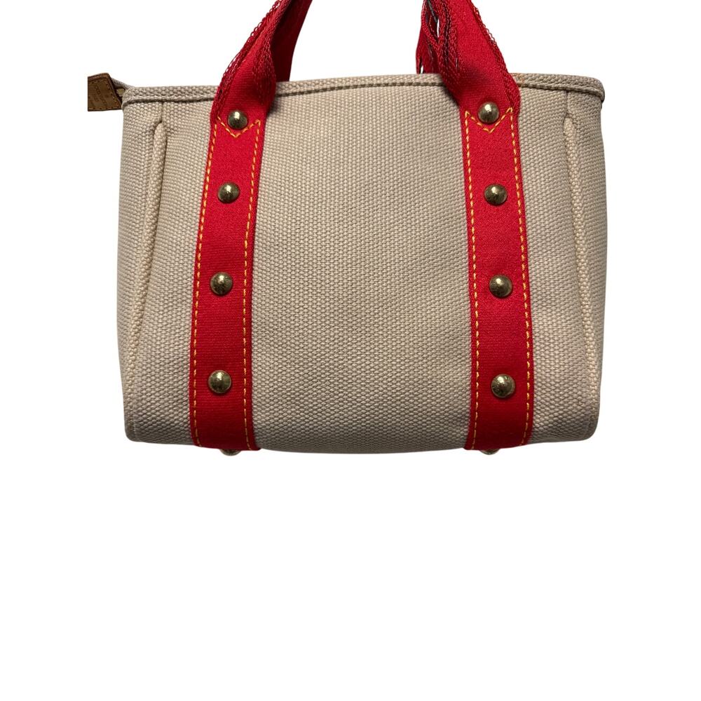 Louis Vuitton Antigua Cabas PM Canvas Small Bag Ivory and Orange - Picture 4 of 14